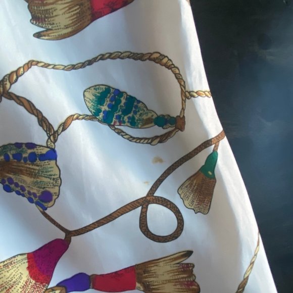 Bocoo Women's Silk Jacket Size XL Crazy Pattern Baroque Rainbow 80s Vintage 1984 - Picture 5 of 12